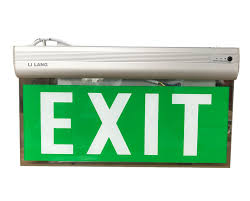 Đèn Exit Kính Trong loại 1 mặt
